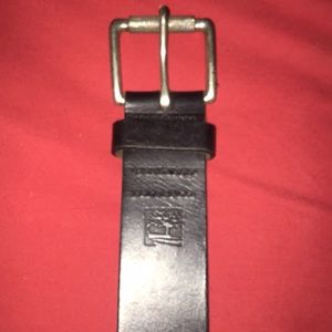 Black timberland belt